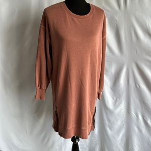 American eagle outfitters sweater dress with zipper knee highs dusty pink  SZ M